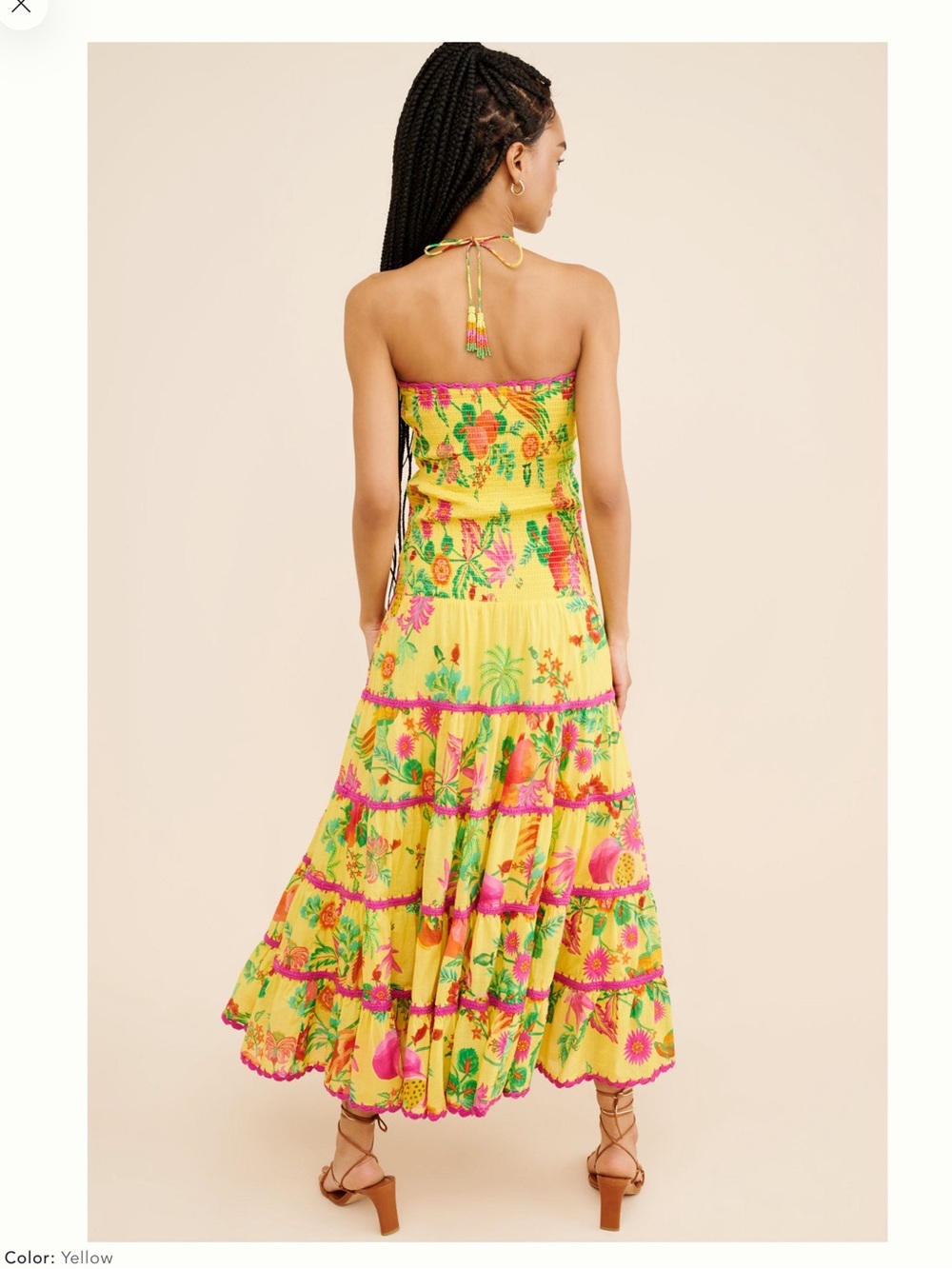 Farm Rio Delicate Fruit Garden Halter Maxi - Picture 2 of 12